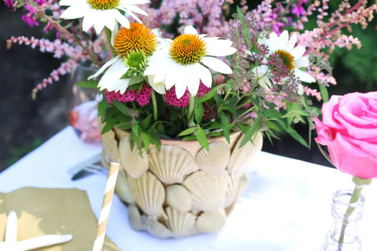 DIY with LMP: Seashell Flower Pot