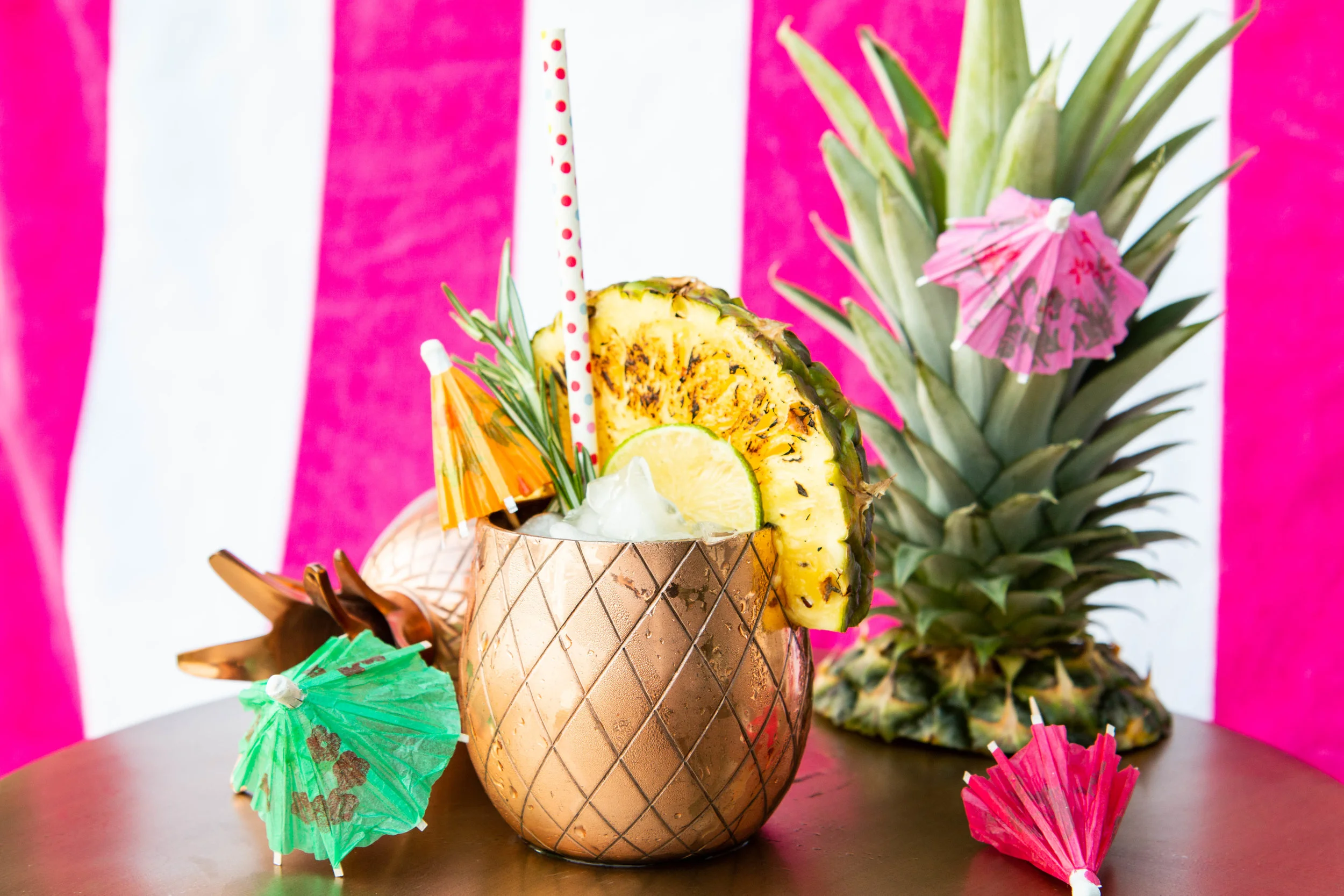 Grilled Pineapple Tiki Cocktail