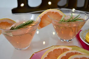 Grapefruit Vodka Cocktail with Rosemary
