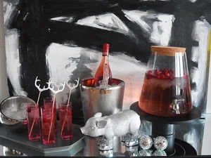 Winter Rosé Sangria with Cranberries