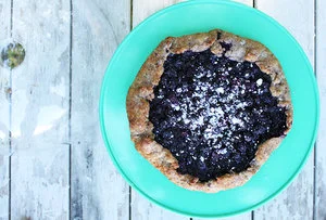 Blueberry-Pecan Galette with Abby's Mom