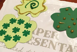 Sparkly Shamrocks for St. Patrick's Day