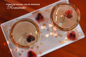 Making our cocktails...romantic.