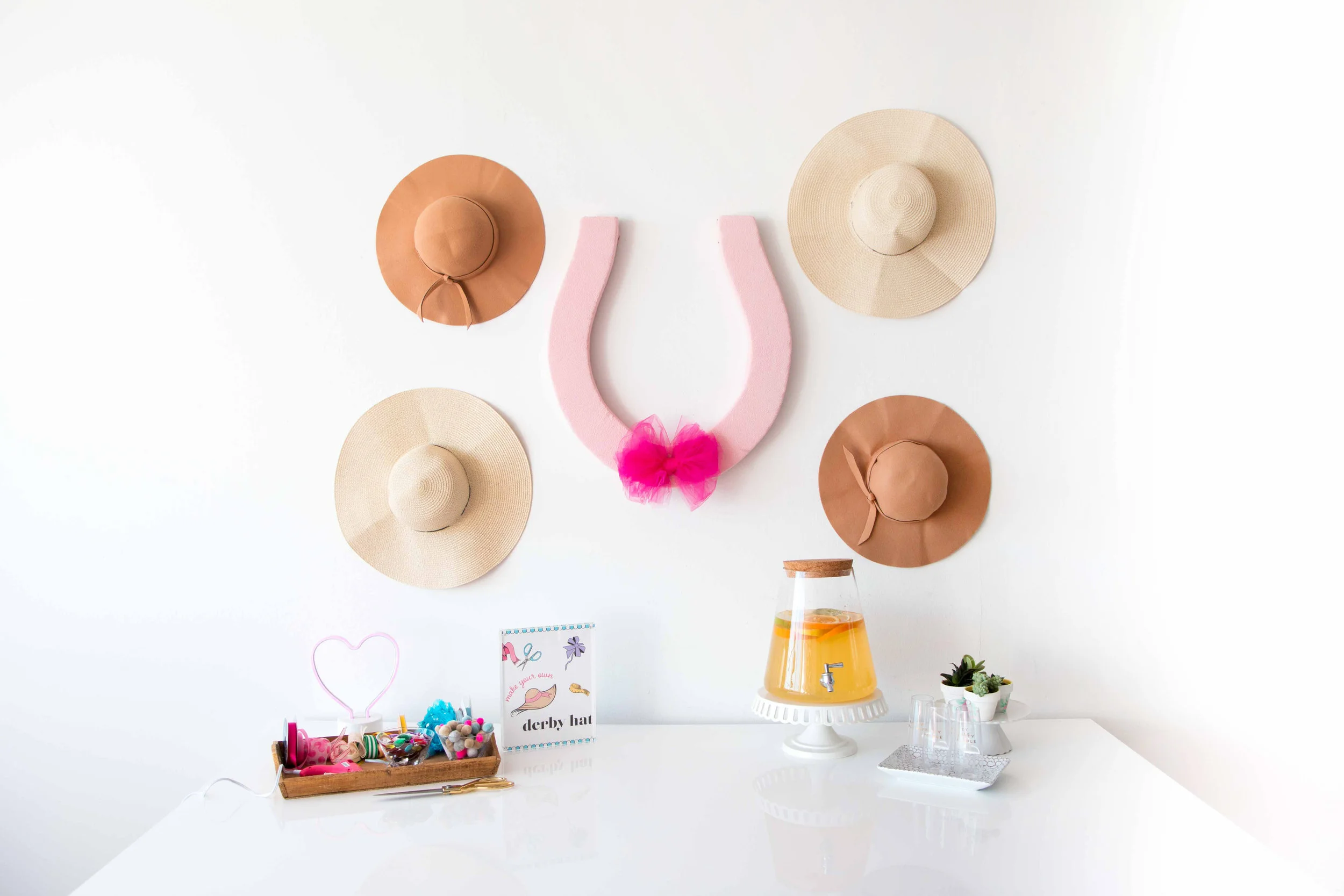 DIY Derby Day Hat Station
