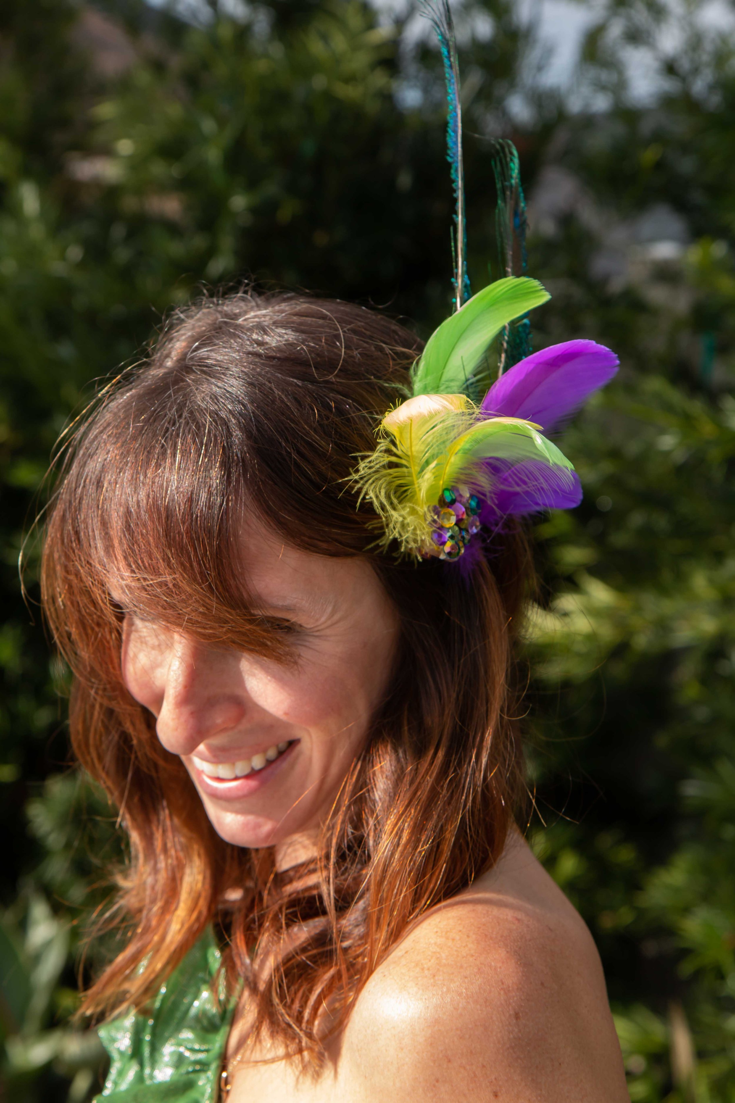 DIY Mardi Gras Hair Clip — Little Miss Party