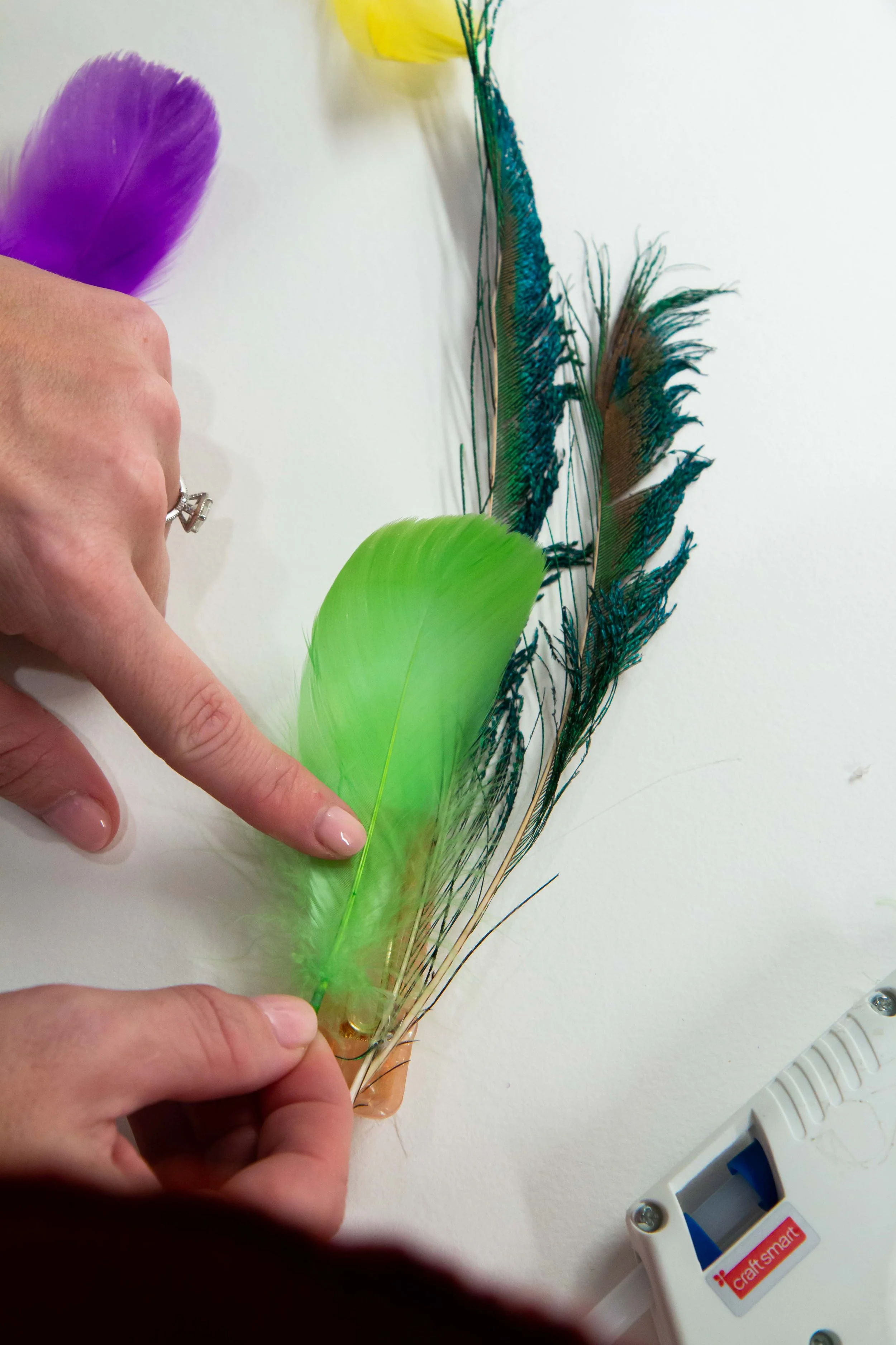 mardi gras hair clip