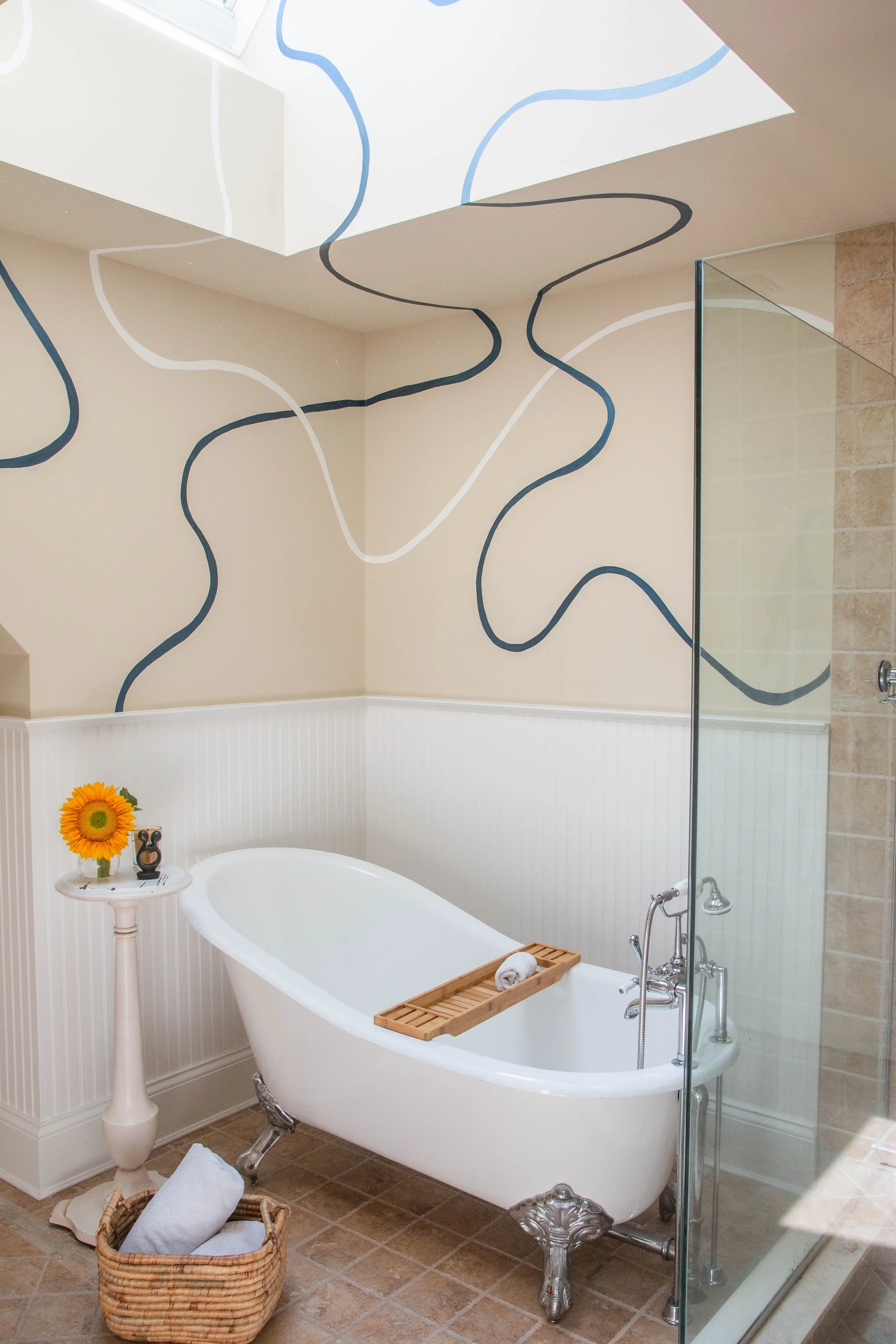 Bathroom Mural Makeover