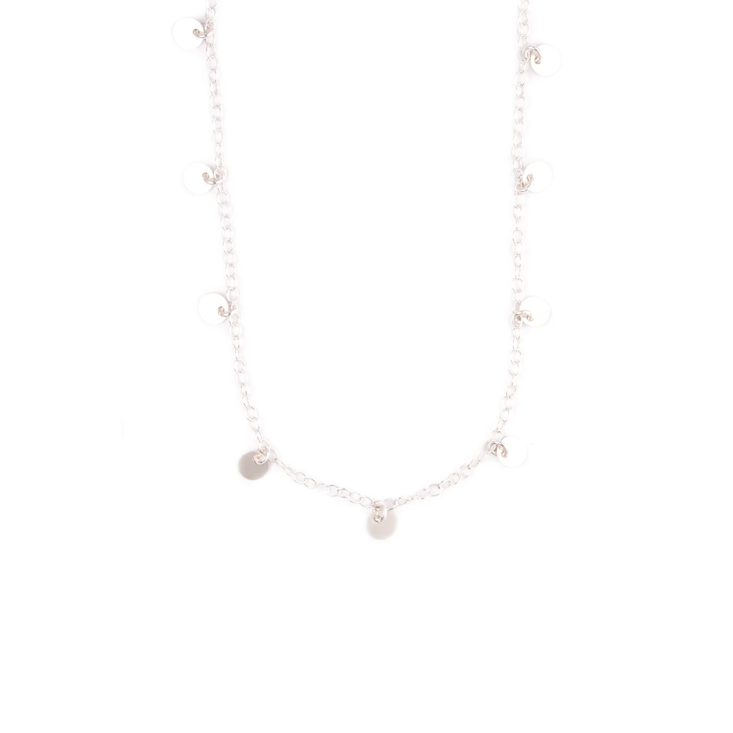 Sterling silver minimalistic choker necklace