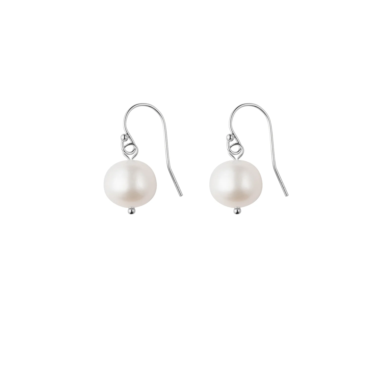 Sterling silver pearl earrings