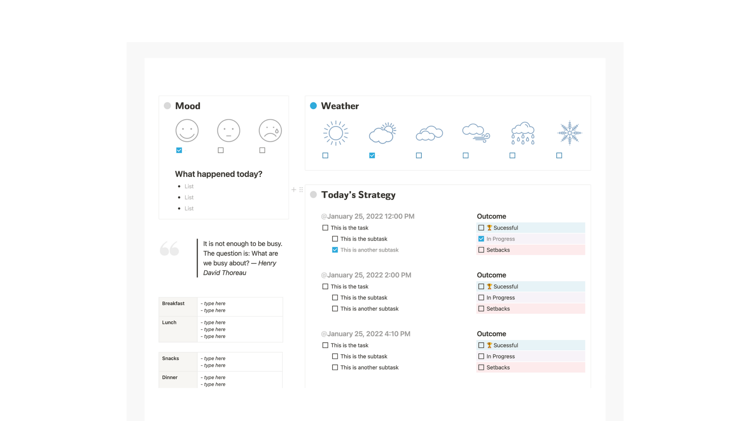 WEEKLY PLANNER  Notion Template