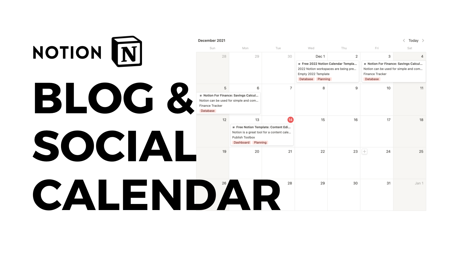 Free Notion Template Editorial Content Calendar — Red Gregory