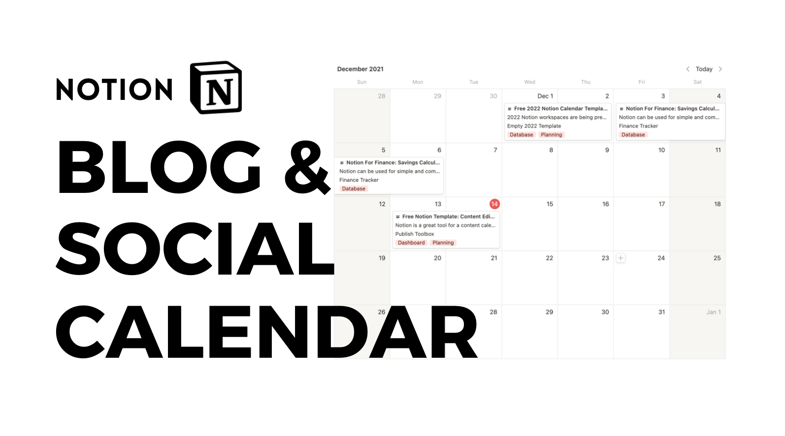 calendar notion template