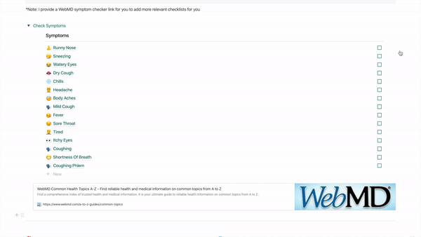 Webmd Weight Chart A Symptom Checker And Checklist For Notion — Red