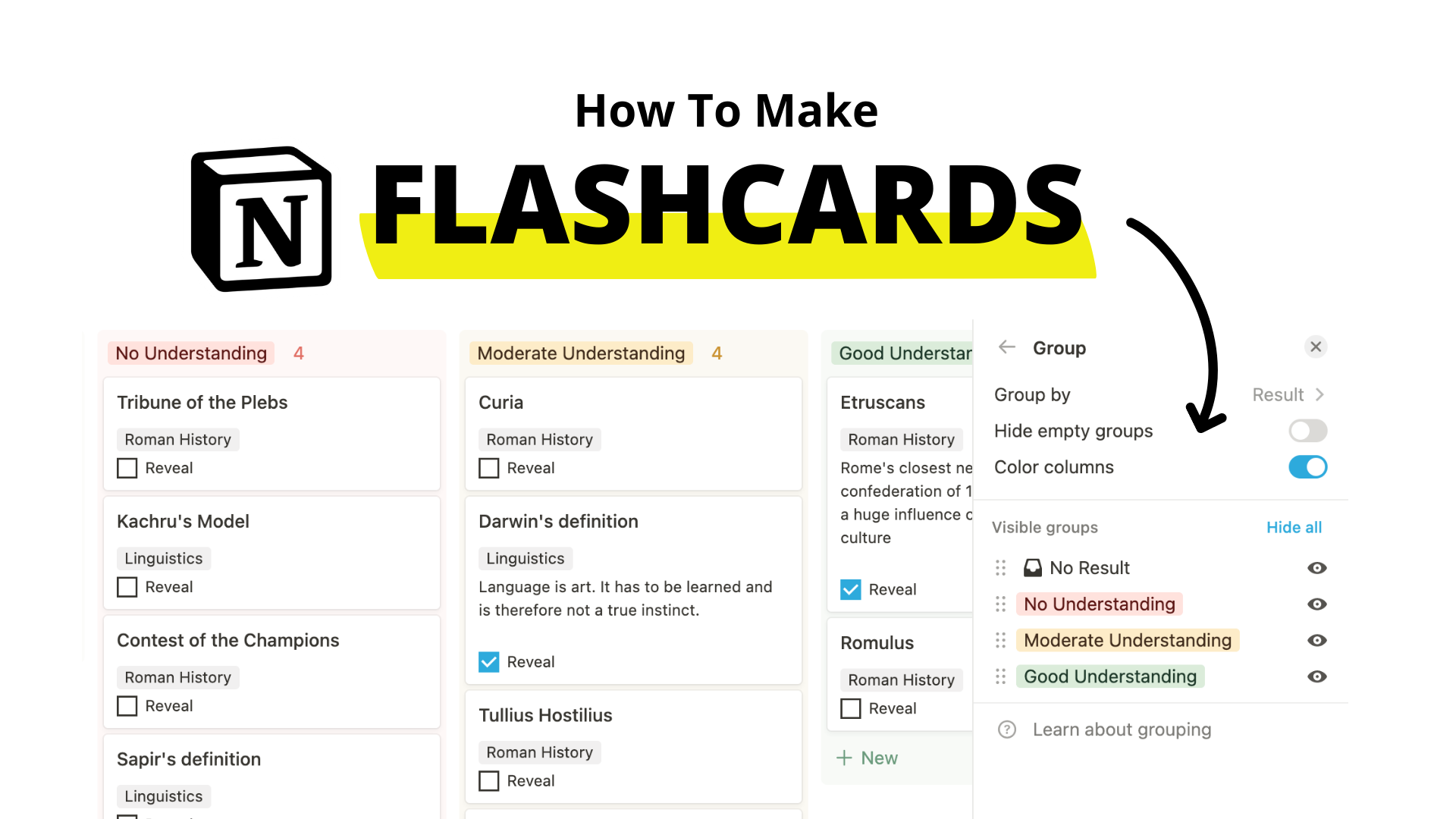 Free Notion Template How To Make Flashcards Red Gregory