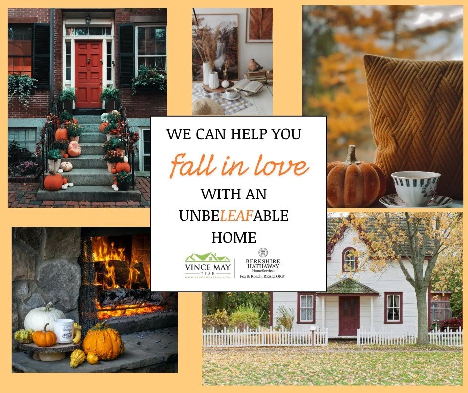 🍂🍁 Fall is officially here, and the Vince May Team is ready to help with all of your real estate needs! 🏡✨

Whether you&rsquo;re looking to sell or hoping to buy an unbeLEAFable new home, our team is here to guide you every step of the way. With o