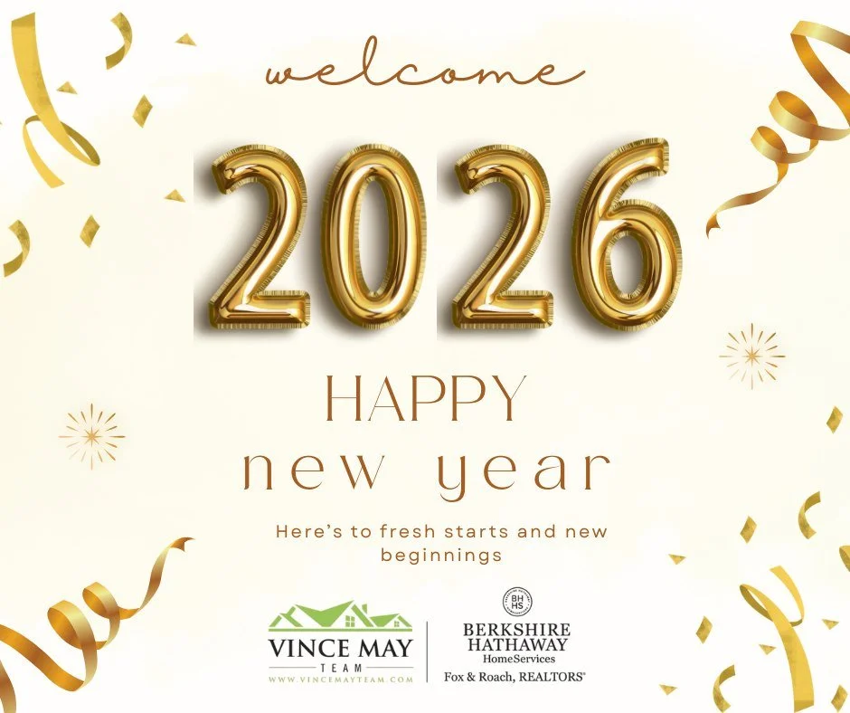 ✨ From all of us at the Vince May Team, we wish you a happy and healthy 2026. ✨
As we welcome a new year, we&rsquo;re grateful for the trust, relationships, and shared milestones that made the past year so meaningful. Home is where life&rsquo;s most 
