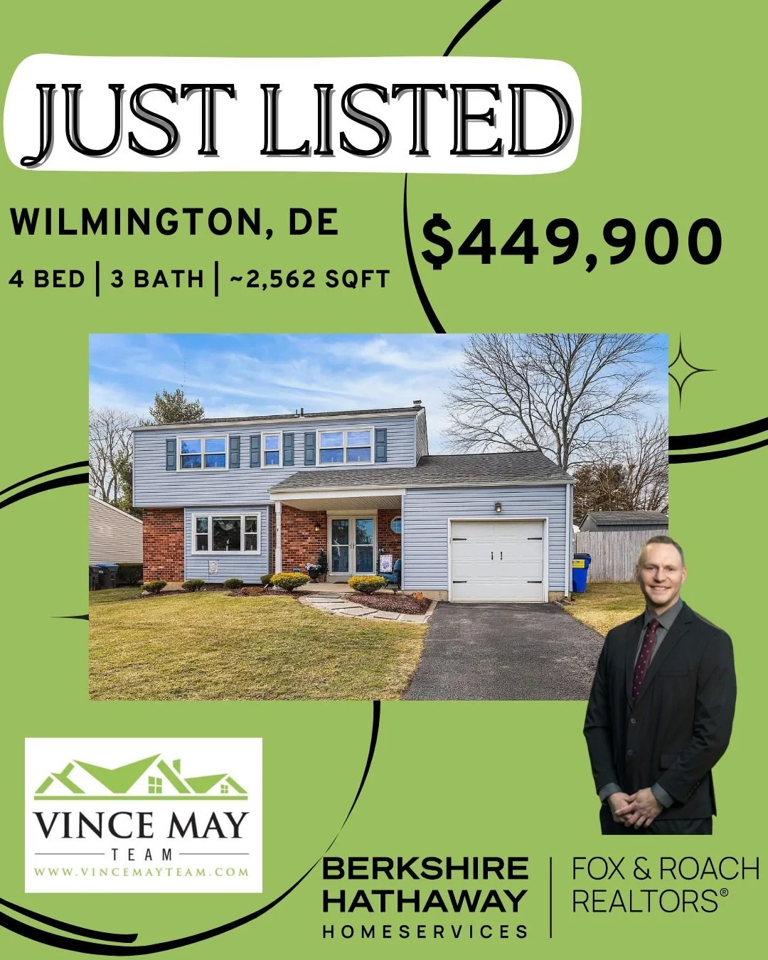 🏡 Just Listed! 19 Westbrite Ct, Wilmington, DE 🏡

The Vince May Team is excited to present this beautiful new listing at 19 Westbrite Ct in Wilmington! This charming home offers the perfect blend of comfort, style, and convenience...ready for its n