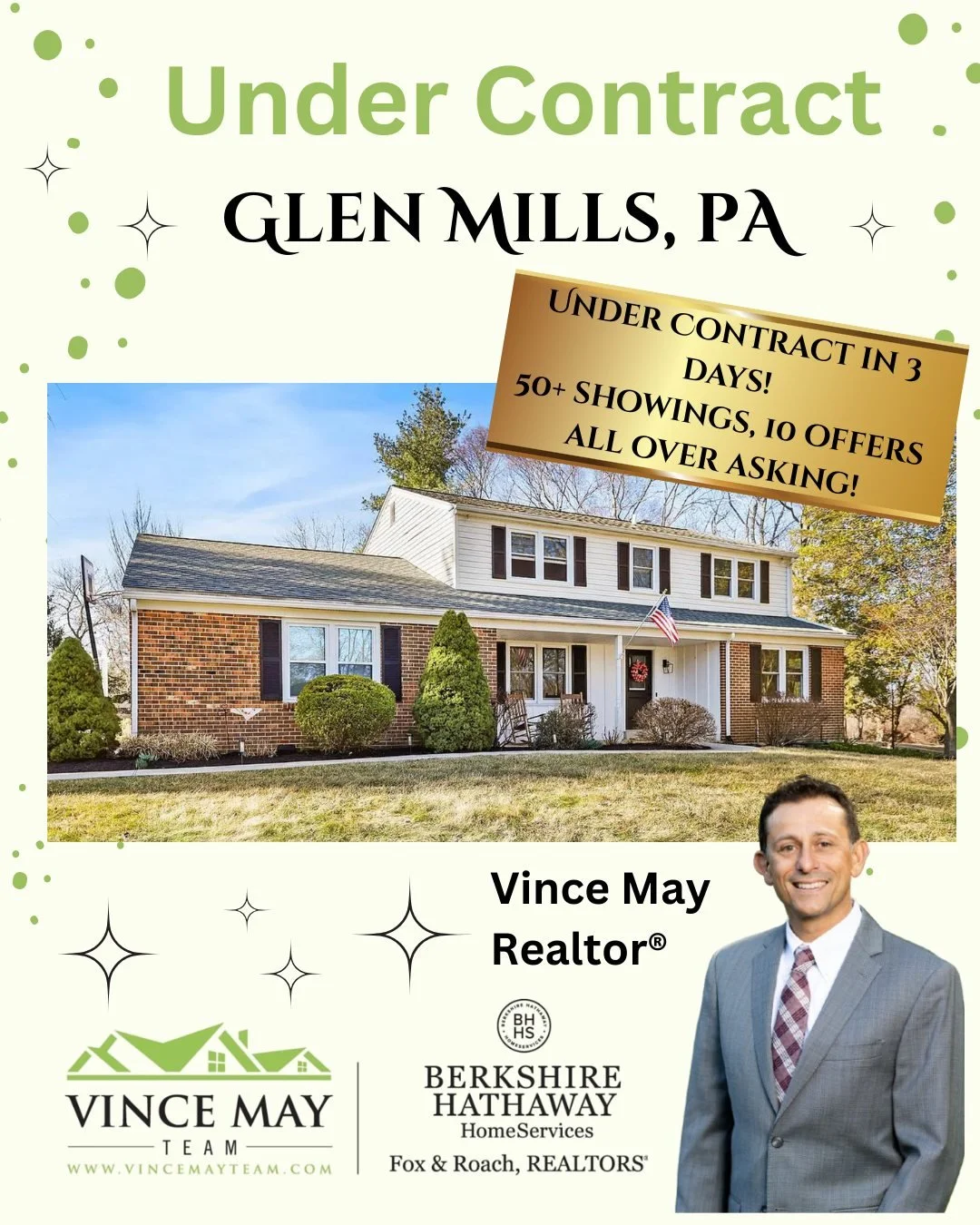 Spring has definitely sprung, and so has the market! 🌸🏡🌷

The Vince May Team is out in full force, getting homes SOLD and delivering results for our clients. We&rsquo;re excited to share that not one, but TWO of our latest listings are already und