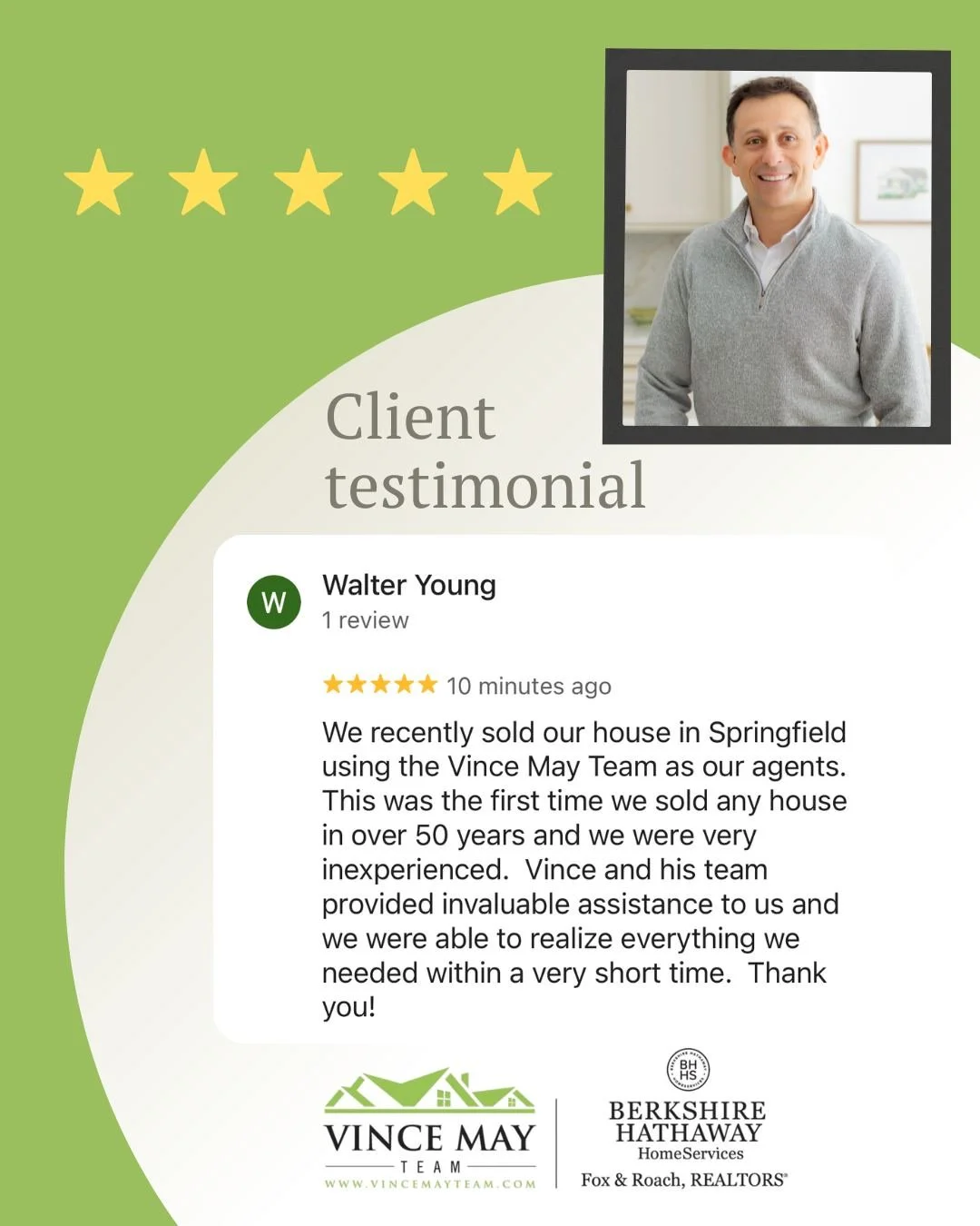 There is no greater compliment than the trust and kind words of our clients. ❤️🏡

Today, we were honored to receive another wonderful testimonial from a client, and it serves as a reminder of why we do what we do every day. Helping families navigate