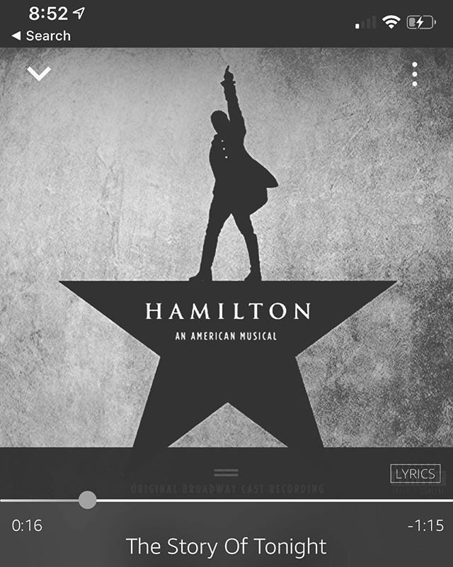 &ldquo;I may not live to see our glory. But I will gladly join the fight. And when our children tell our story. They&rsquo;ll tell the story of tonight.&rdquo; Todays office grind musical accompaniment. Courtesy of the Hamilton soundtrack.