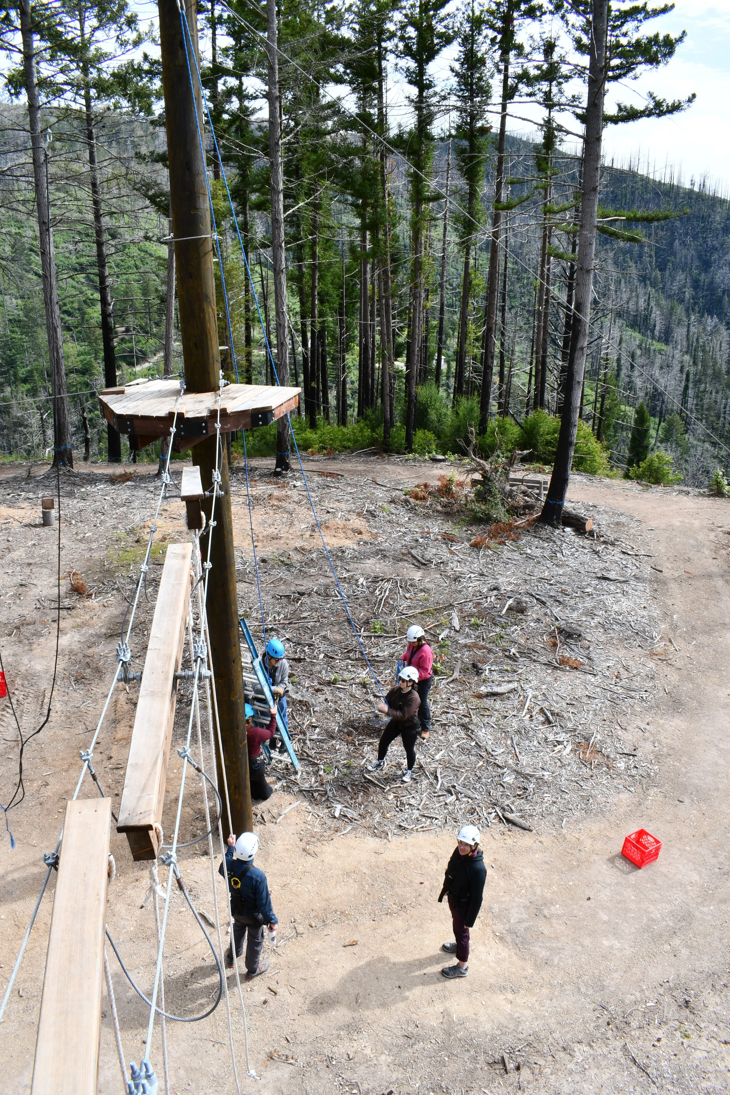 Skylark Ranch challenge course design by Synergo