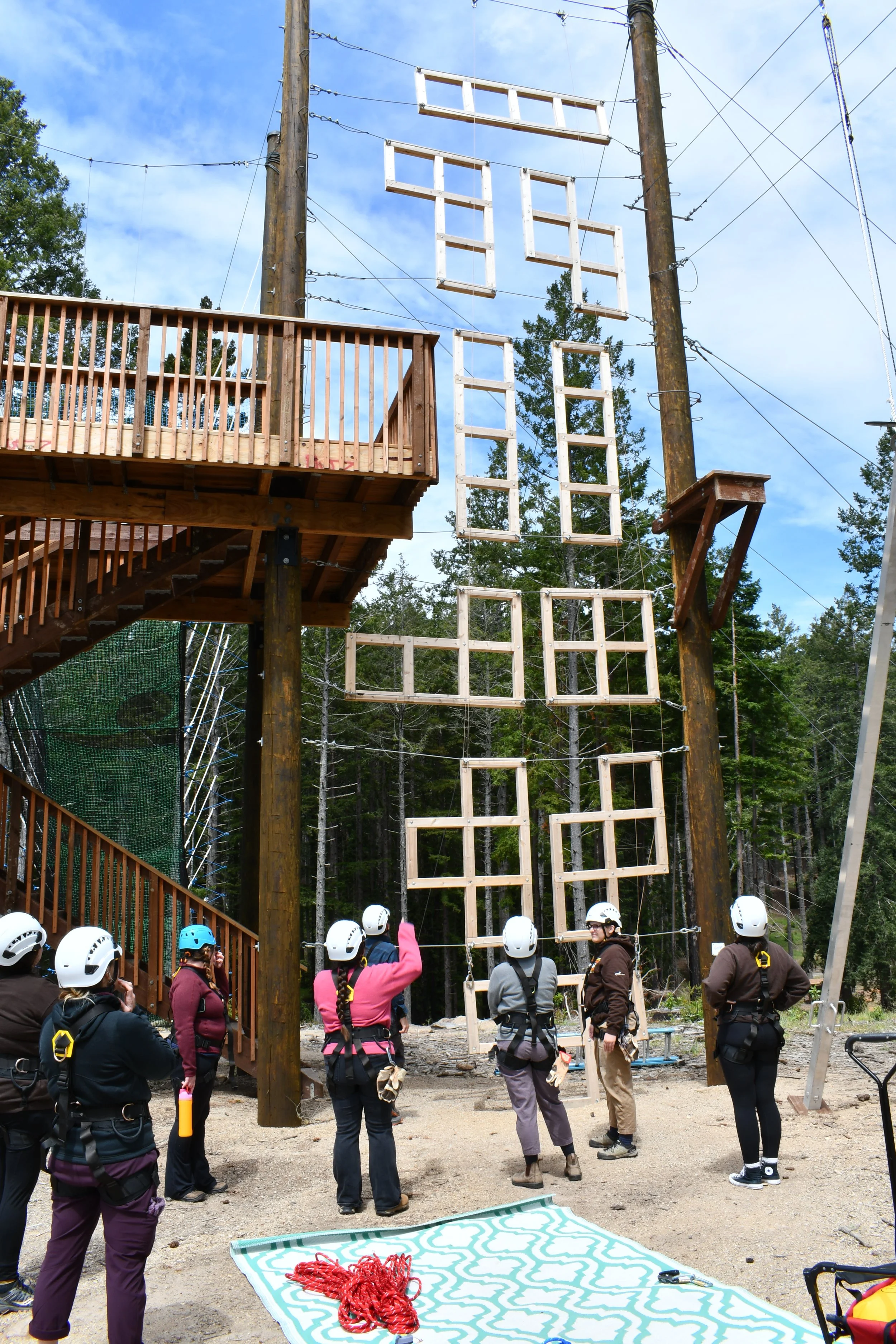 Skylark Ranch challenge course design by Synergo