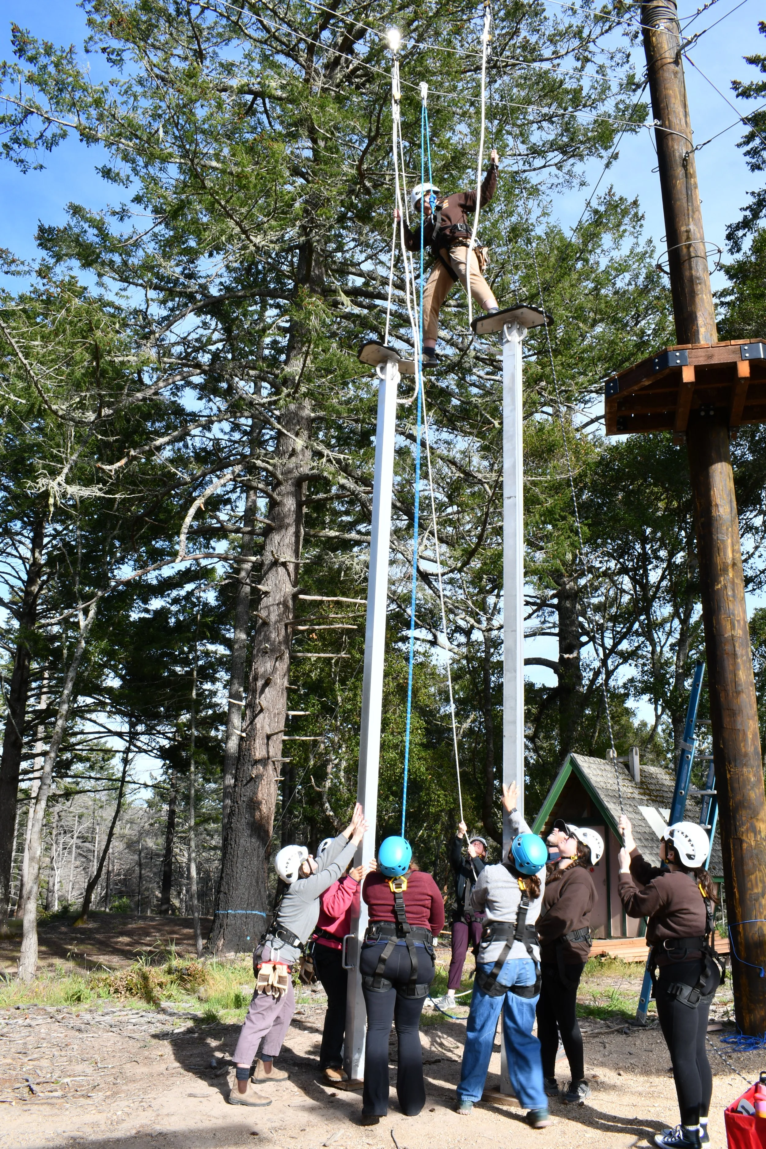 Skylark Ranch challenge course design by Synergo