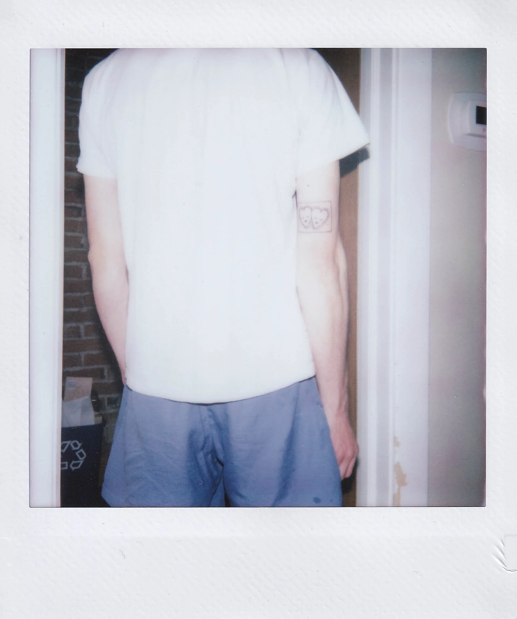 self portrait, my back, showing new tattoo, saturday, 5-9-26.jpg