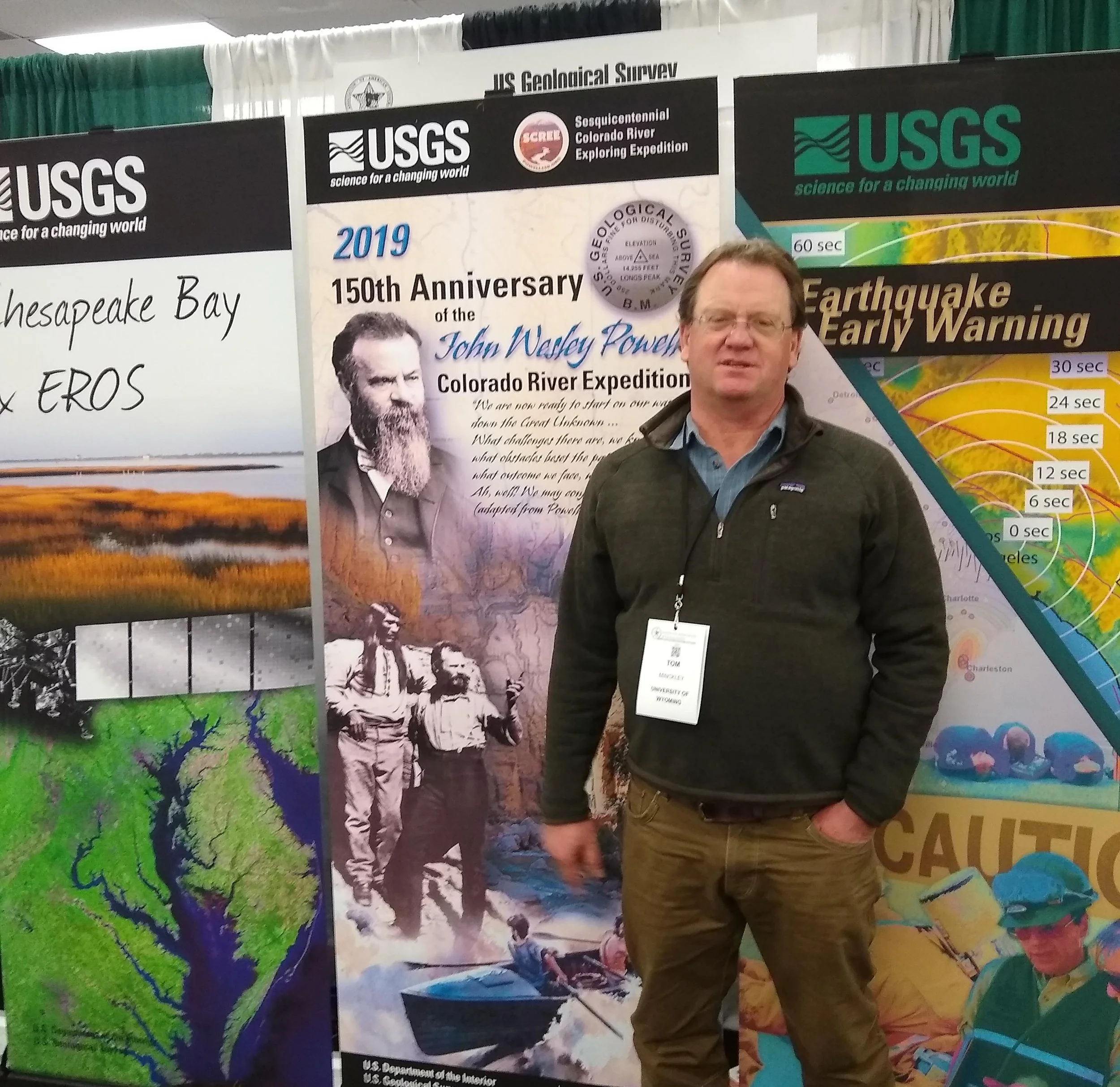 John Wesley Powell and his legacy on American geography and future in the arid West at American Association of Geographer’s 2019 Meeting in Washington D.C., April 5, 2019. Members of SCREE, Tom Minckley, Jason Robison and William Gribb all contributed remarks during the conference session.
