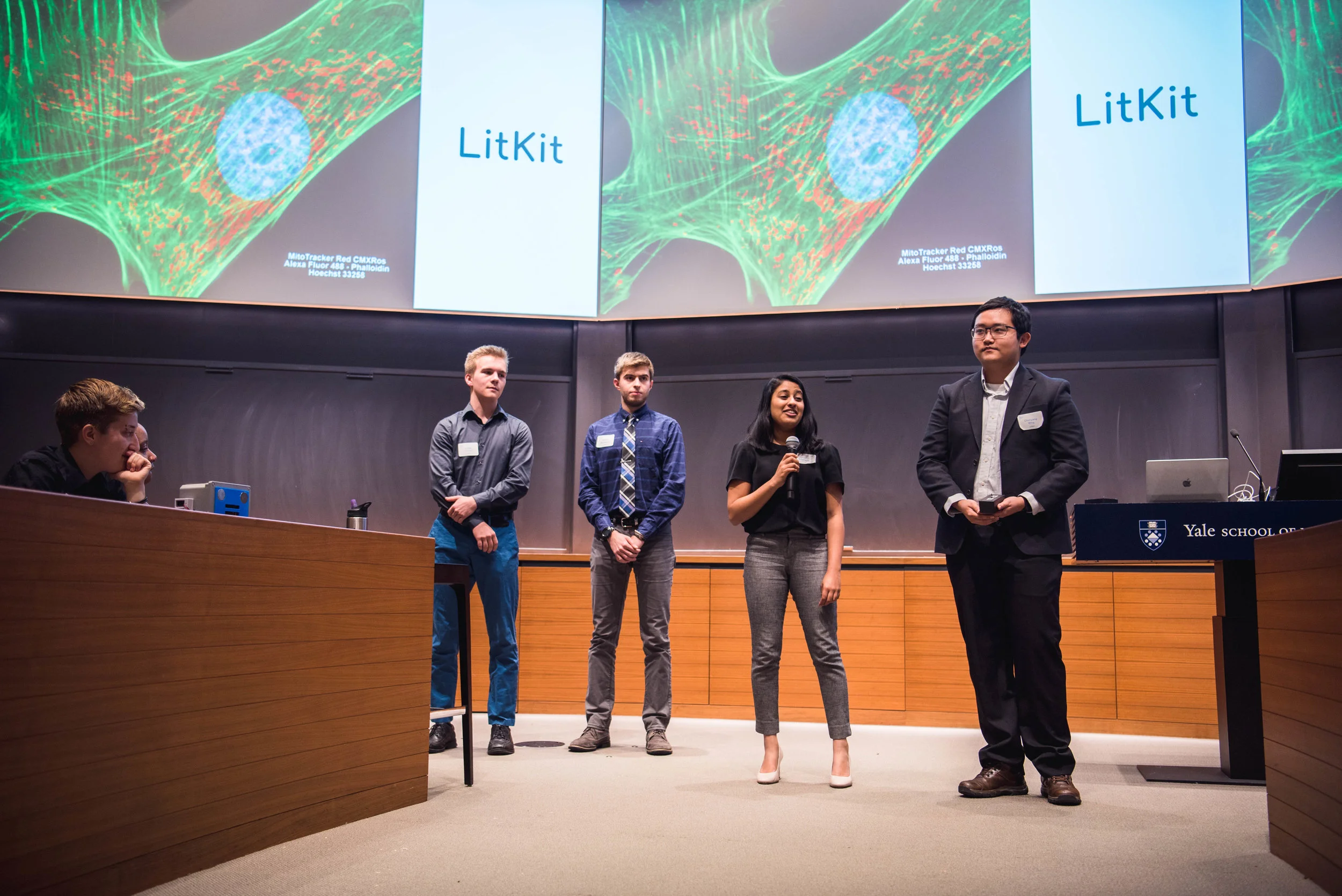 Students pitch.
