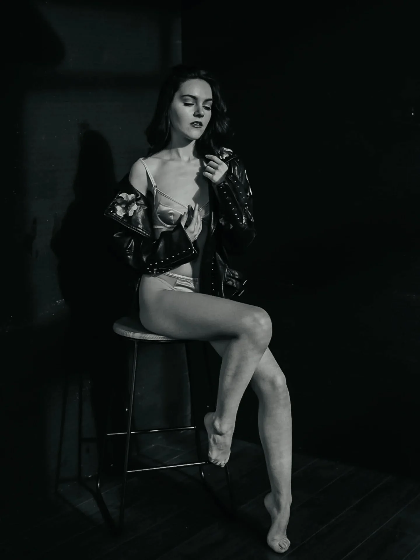 The feminine rebel... 

For the woman whose timeless and daring, the fearless with edge and effortlessly classic.

The pale blue silk paired with black leather jacket, a quiet confidence, vulnerability and strength all in one...

..something everyone