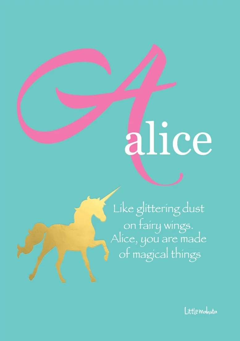 Personalised Unicorn Teal