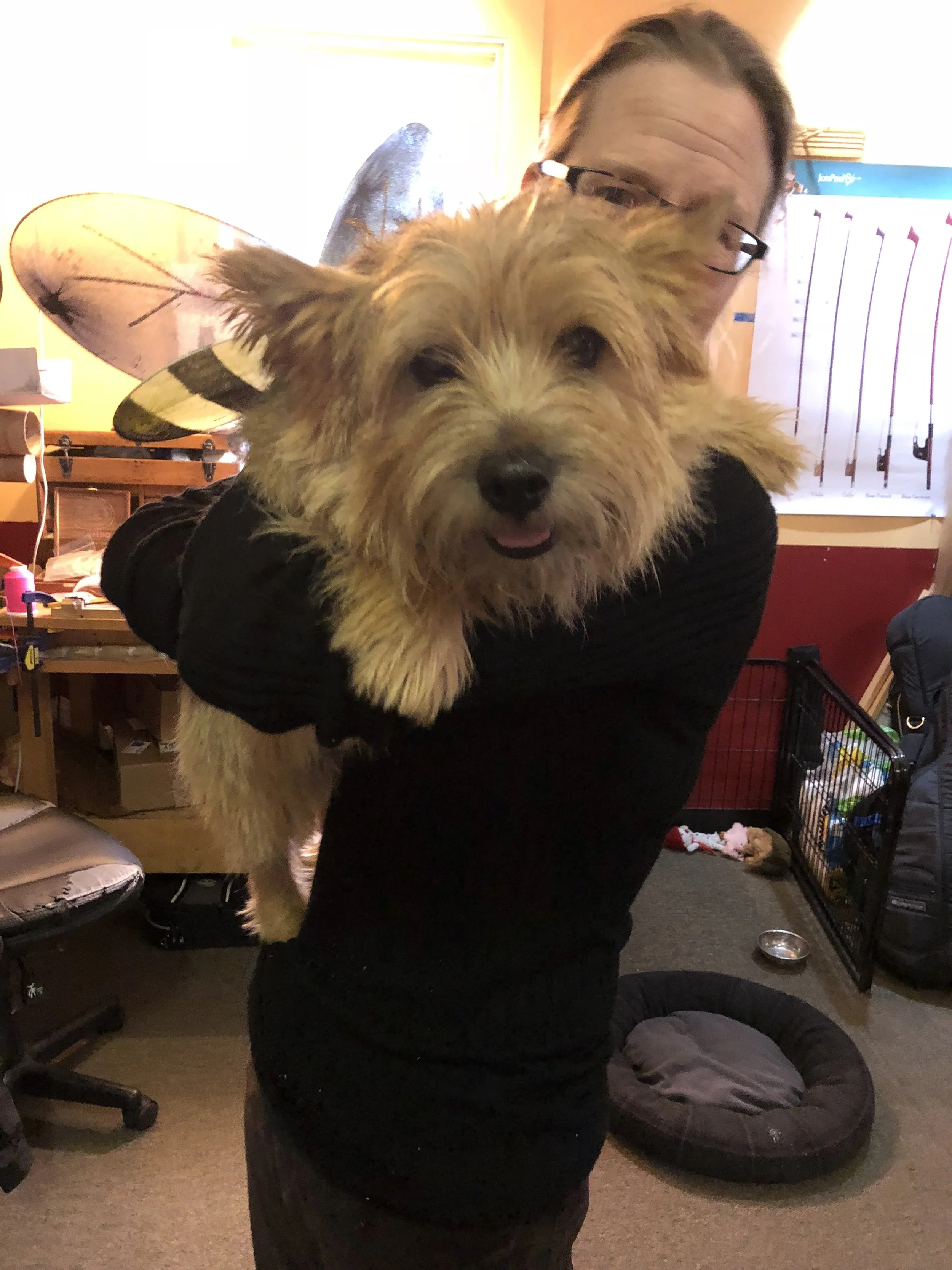 Marit with her dog, Bromley