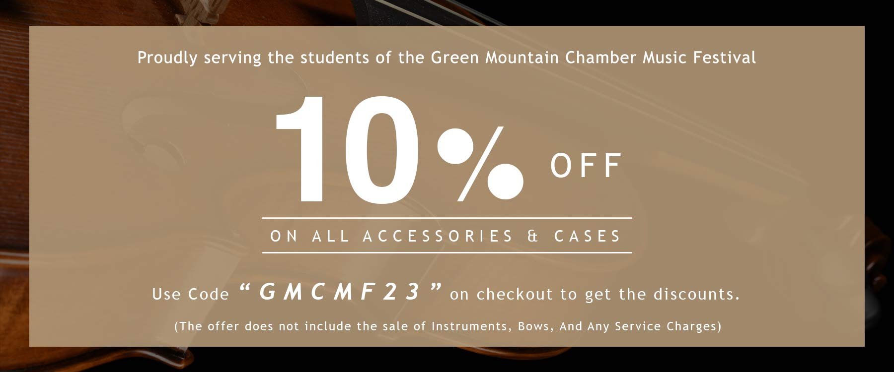 Vermont Violins is proud to serve the students of the Green Mountain