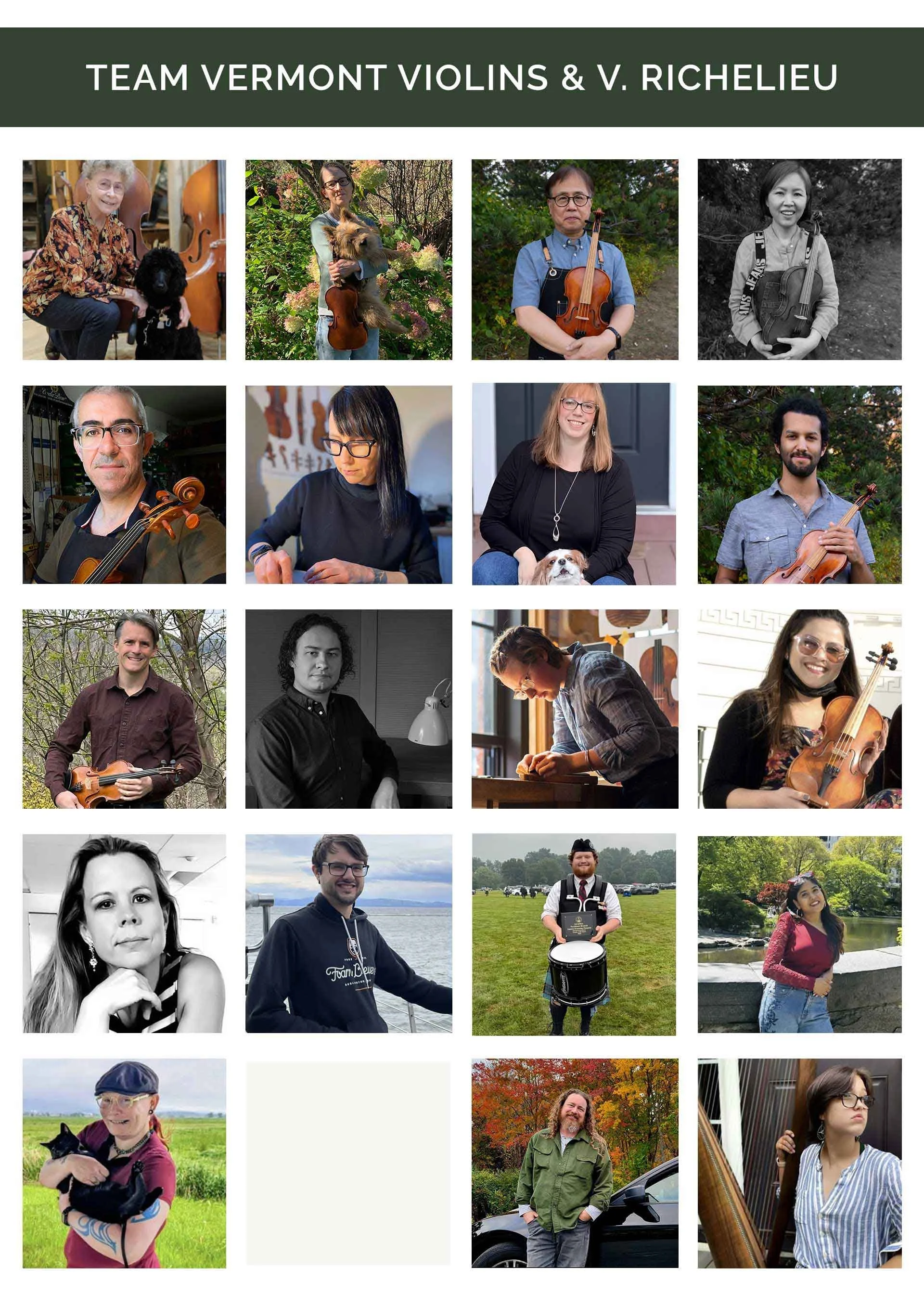 Vermont Violins and V Richelieu Staff 2026