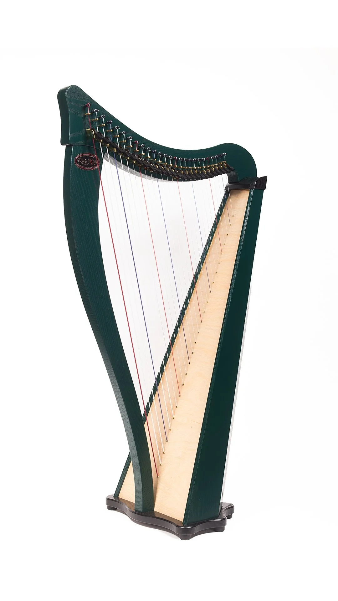 Ravenna 26 Lever Harp by Dusty Strings - Green Or Burgundy