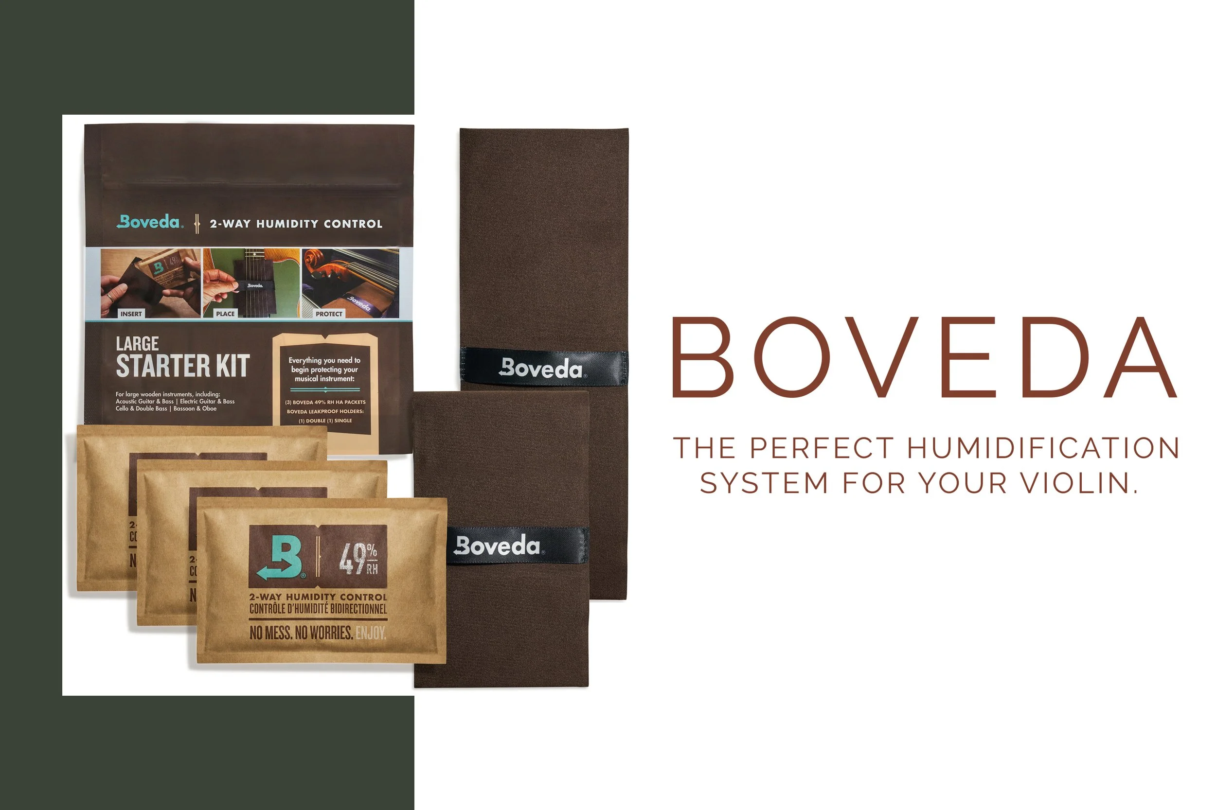 Boveda String Instrument Humidifier - Violin Case System