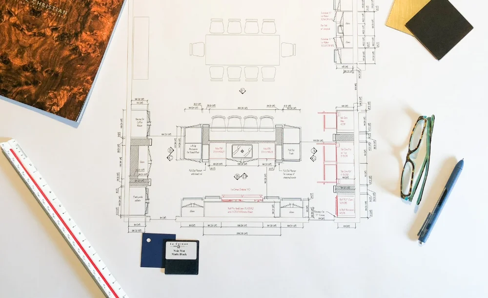 A professional kitchen designer will provide a functional layout that works for your specific needs as a family and then marry it with great design. Don't make the mistake of hiring your kitchen designer too late or you'll be backing yourself into a corner with your layout.