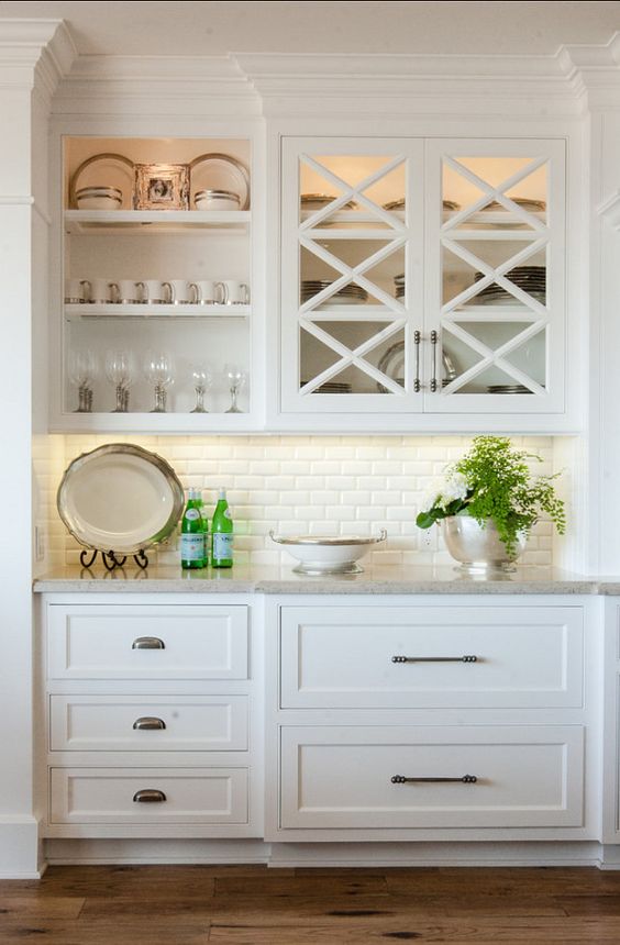 How to Make Your Kitchen Beautiful with Glass Cabinet Doors — Heather  Hungeling Design