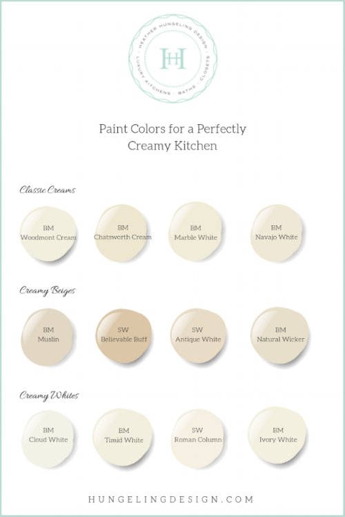 What To Do When You Secretly Love Cream Kitchen Cabinets Heather Hungeling Design - Best Warm Cream Paint Colors