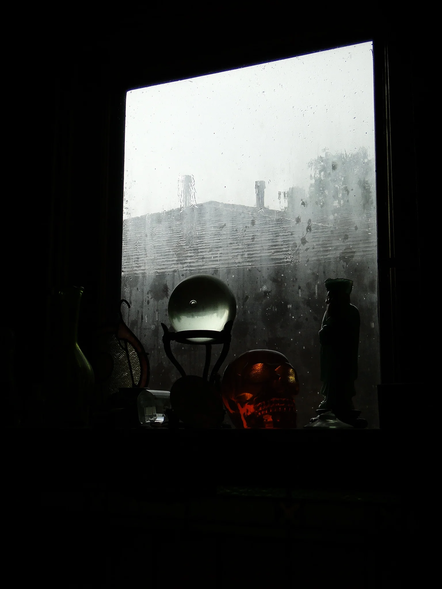 Crystal Ball, Library and Orange Skull