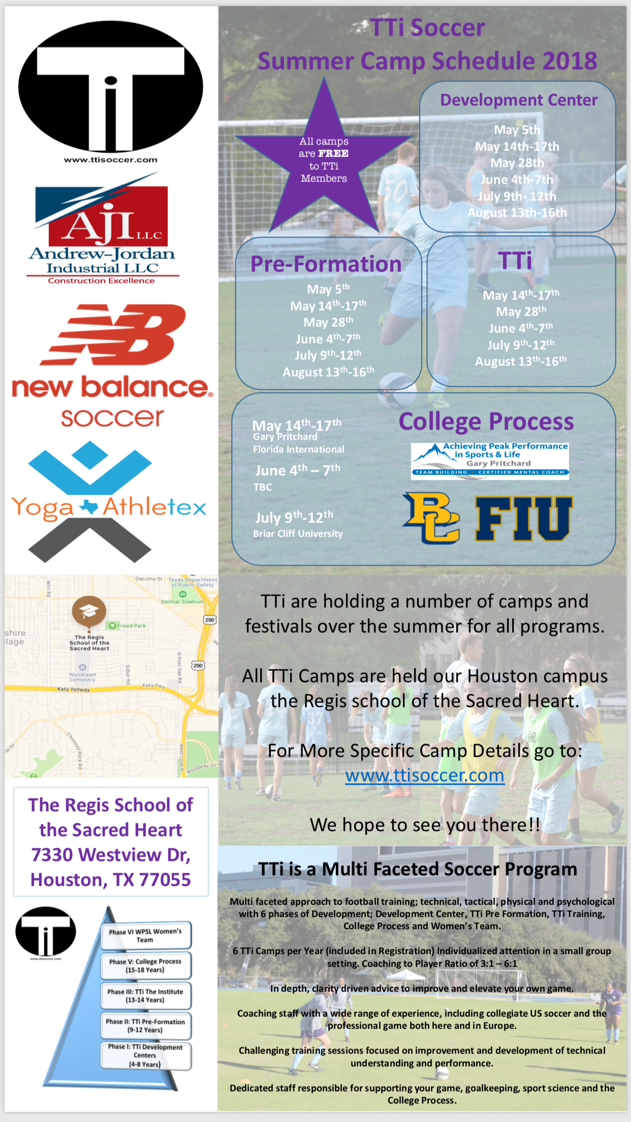 TTi Announce Summer Camps