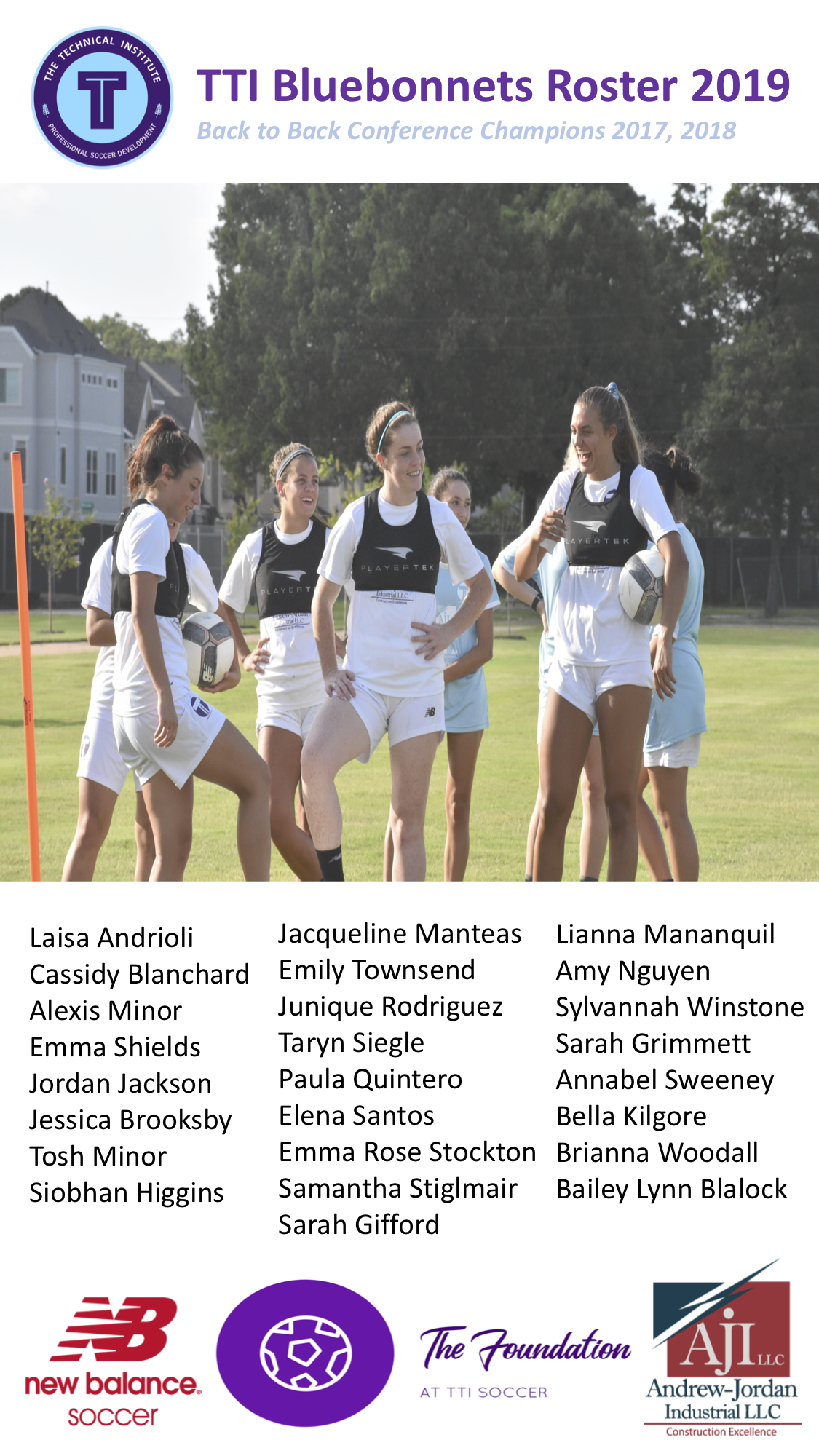 TTi Bluebonnets Announce Roster