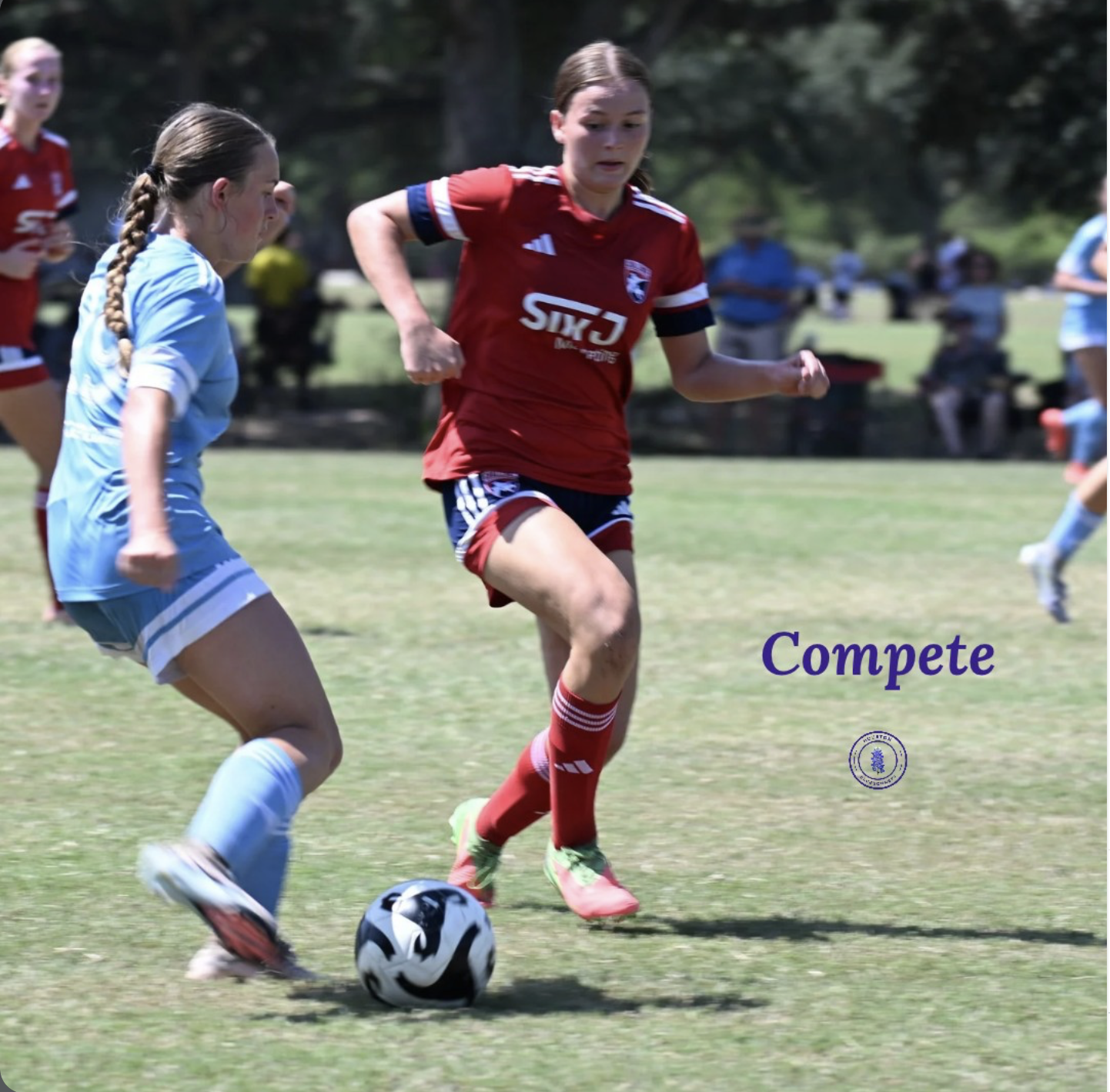 Compete.