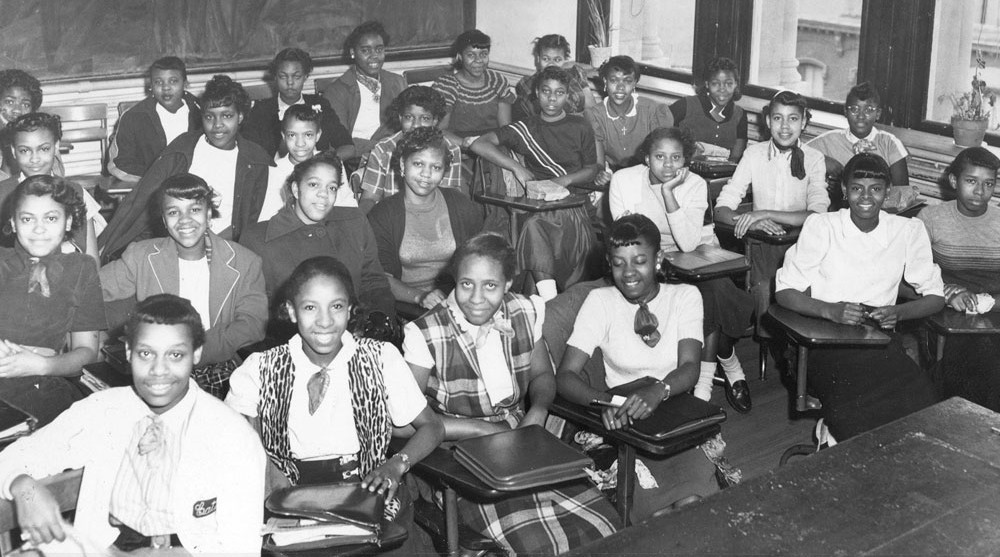 Shaw Junior High classroom, Washington, D.C., 1950. © The Charles Sumner Museum & Archives, D.C. Public Schools