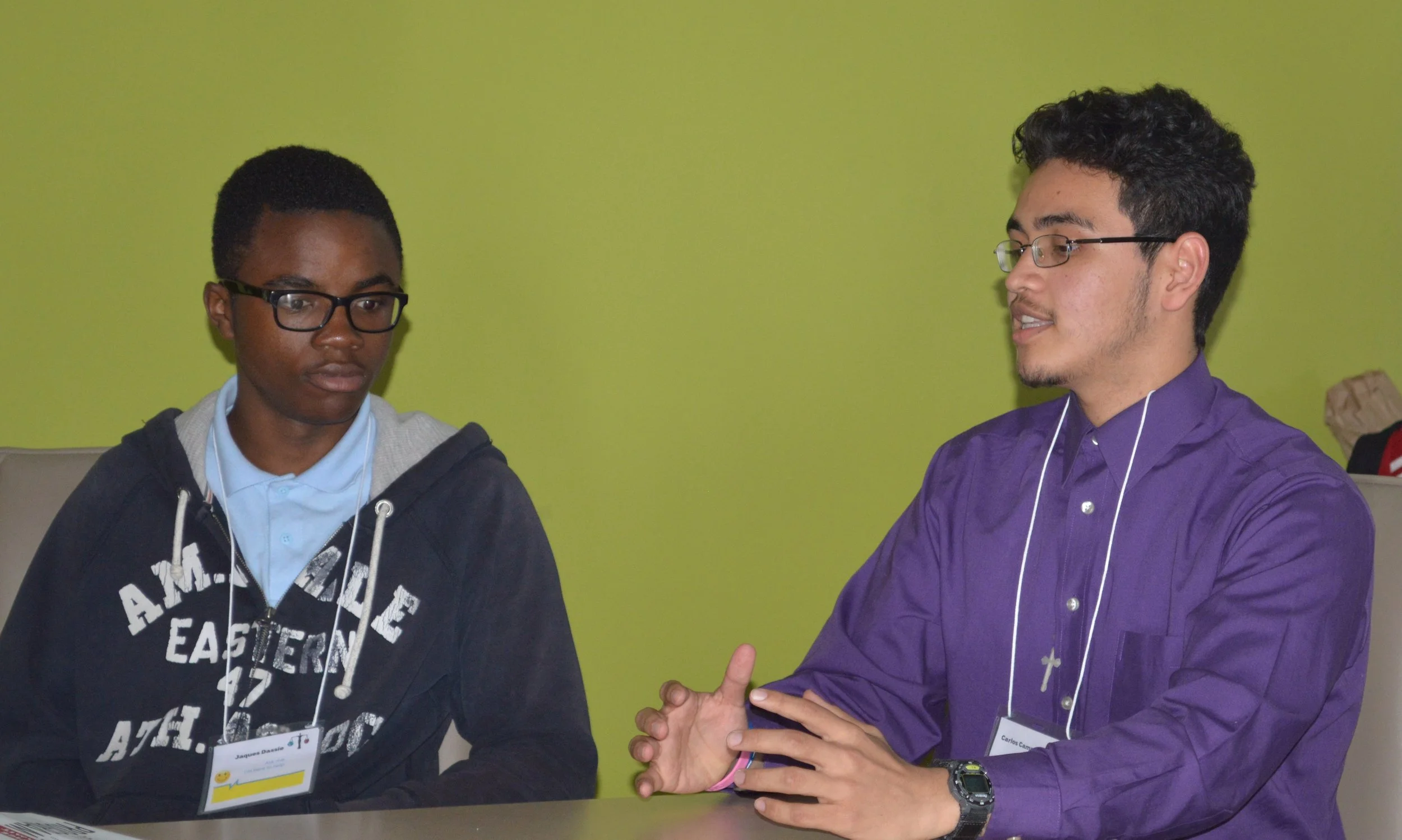 Student-led panel on food deserts. April 10, 2015.