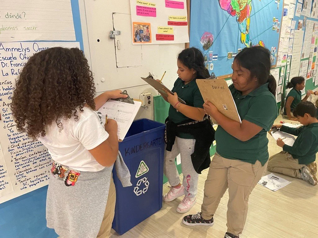 Student work together at Bruce Monroe Elementary School @ Park View