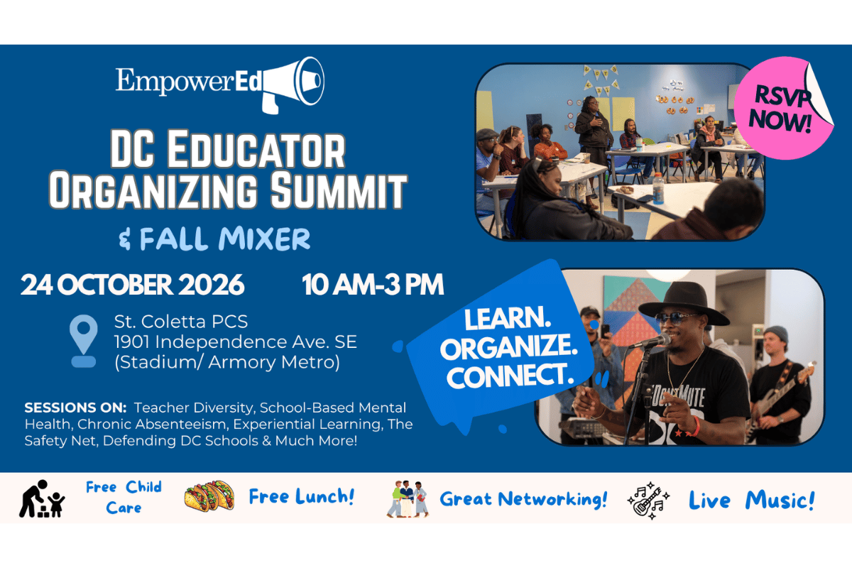 DC Educator Organizing Summit & Mixer