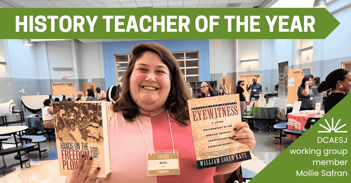 Mollie Safran Named Mt. Vernon History Teacher of the Year