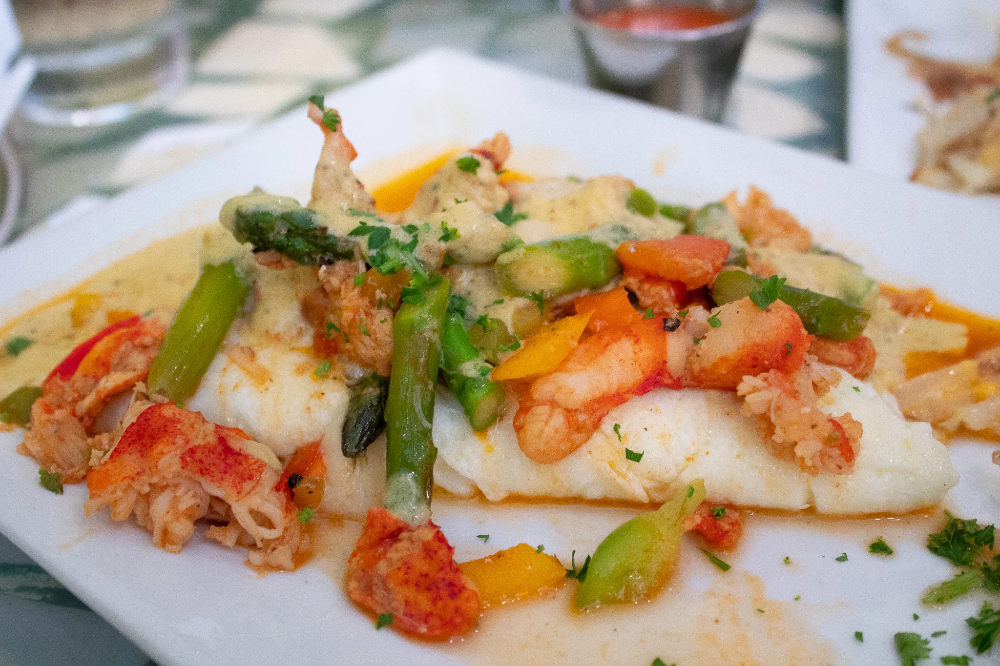 Lemon Pepper Lobster Omelete